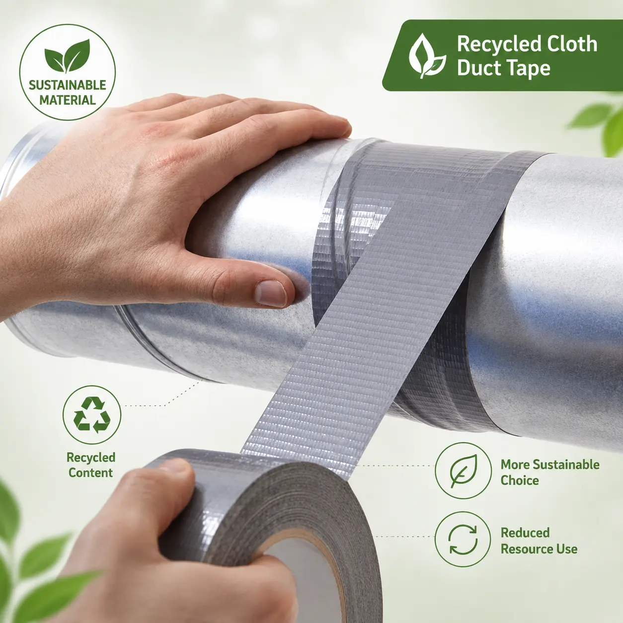 Recycled Cloth Duct Tape applications.webp
